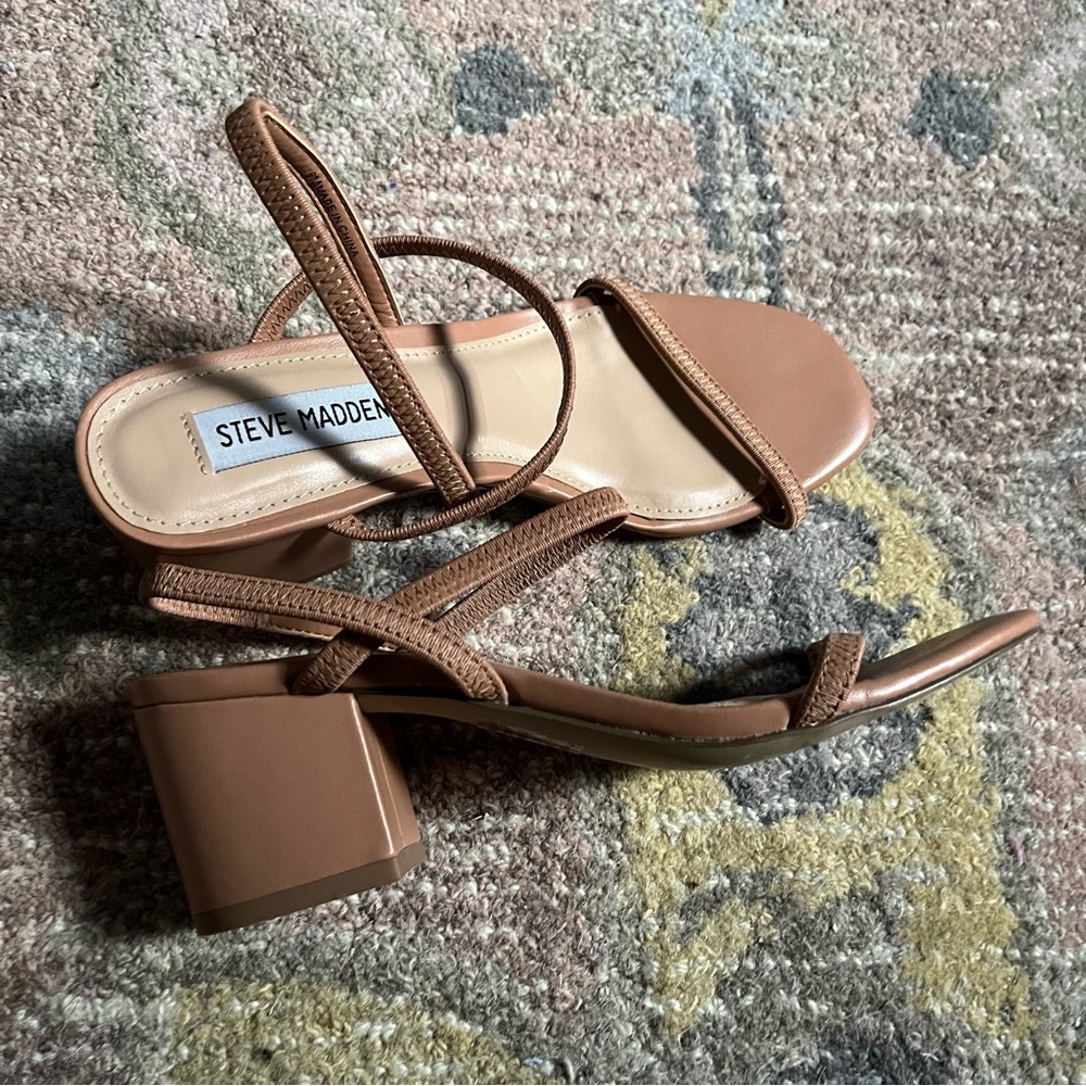 Steve Madden Nude Strappy Sandals